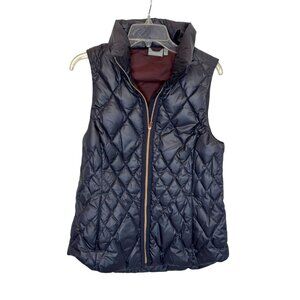 Athleta Black Quilted Vest